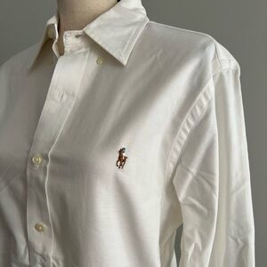 Mens Polo Ralph Lauren Slim fit button up shirt (White)